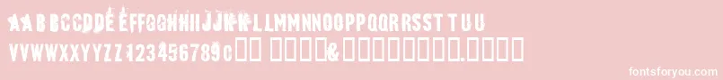 Bluebaby Font – White Fonts on Pink Background