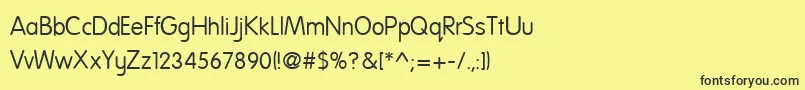 Nationff Font – Black Fonts on Yellow Background