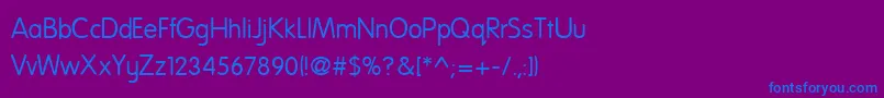 Nationff Font – Blue Fonts on Purple Background