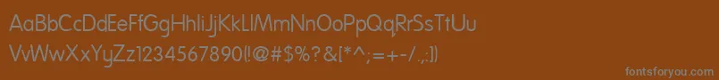 Nationff Font – Gray Fonts on Brown Background
