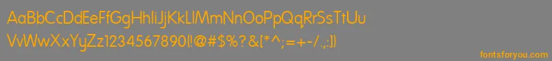Nationff Font – Orange Fonts on Gray Background