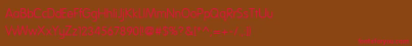 Nationff Font – Red Fonts on Brown Background