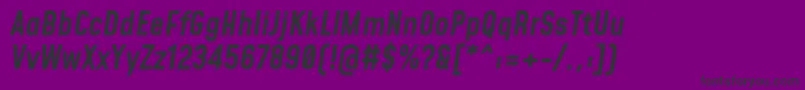 MohaveMediumitalic Font – Black Fonts on Purple Background