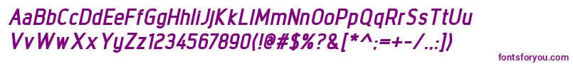IntropolExtrabolditalic Font – Purple Fonts on White Background