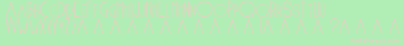 Blake2 Font – Pink Fonts on Green Background