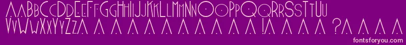Blake2 Font – Pink Fonts on Purple Background