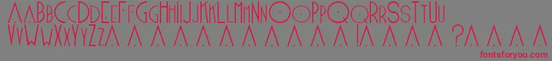 Blake2 Font – Red Fonts on Gray Background