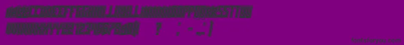 Więcej informacji o czcionce Schwachsinn3DfilledItalic Czcionka Schwachsinn3DfilledItalic – czarne czcionki na fioletowym tle