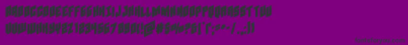 Galaxyforceexpand Font – Black Fonts on Purple Background