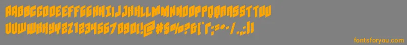 Galaxyforceexpand Font – Orange Fonts on Gray Background