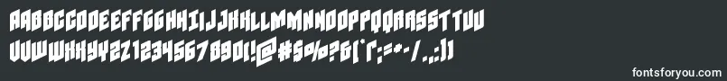 Galaxyforceexpand Font – White Fonts on Black Background