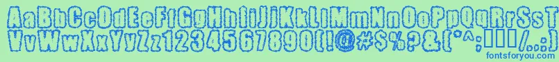 More about Pinniepoker Font Pinniepoker Font – Blue Fonts on Green Background