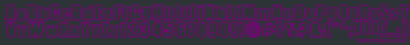 Pinniepoker Font – Purple Fonts on Black Background