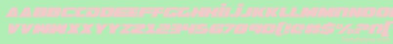 GuardianItalic Font – Pink Fonts on Green Background