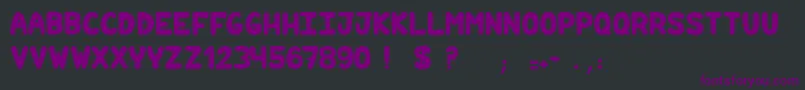 Hilariouscomicslight Font – Purple Fonts on Black Background