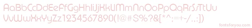 Шрифт PuenteLightRegular – розовые шрифты