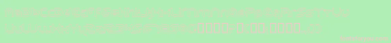 PlanetaryOrbiterOutline Font – Pink Fonts on Green Background