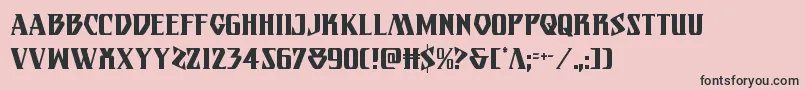 Eternalknightcond Font – Black Fonts on Pink Background