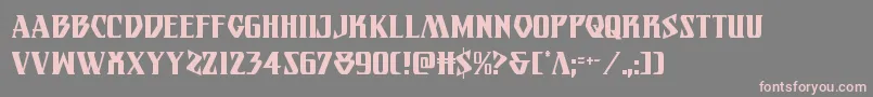 Шрифт Eternalknightcond – розовые шрифты на сером фоне