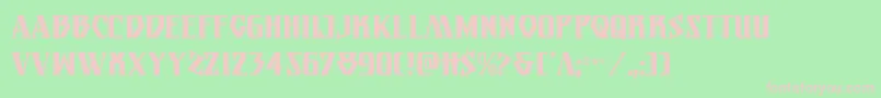 Eternalknightcond Font – Pink Fonts on Green Background