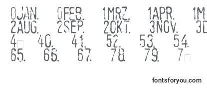 LinotypeTagesstempelMager Font