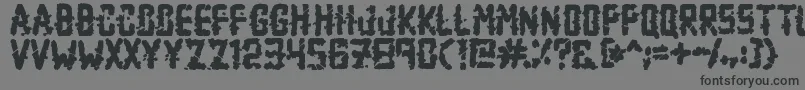 ZombieApocalypse Font – Black Fonts on Gray Background