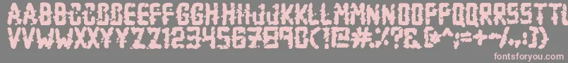 ZombieApocalypse Font – Pink Fonts on Gray Background