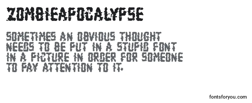 Шрифт ZombieApocalypse