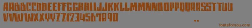 Mlisatrial Font – Brown Fonts on Gray Background