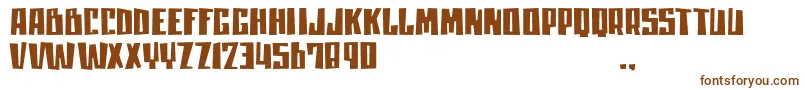 Mlisatrial Font – Brown Fonts on White Background