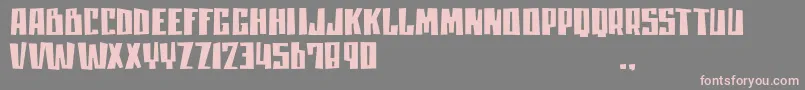 Mlisatrial Font – Pink Fonts on Gray Background