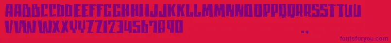 Mlisatrial Font – Purple Fonts on Red Background