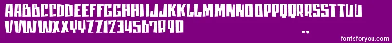 Mlisatrial Font – White Fonts on Purple Background