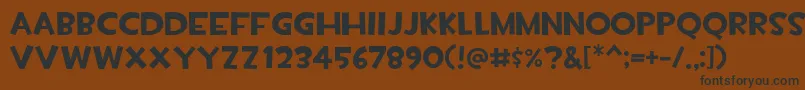 Tf2build Font – Black Fonts on Brown Background