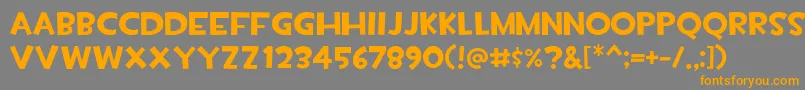 Tf2build Font – Orange Fonts on Gray Background