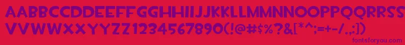 Tf2build Font – Purple Fonts on Red Background