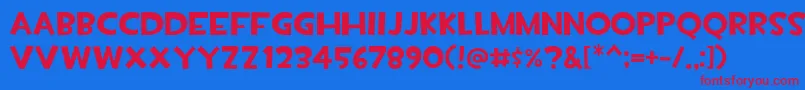 Шрифт Tf2build – красные шрифты на синем фоне