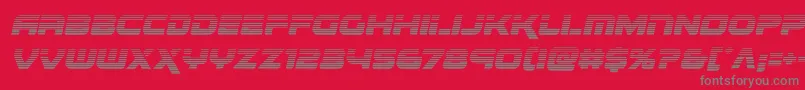 Renegadogradital Font – Gray Fonts on Red Background