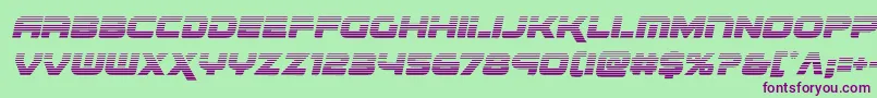 Renegadogradital Font – Purple Fonts on Green Background