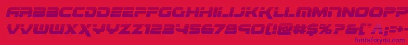 Renegadogradital Font – Purple Fonts on Red Background