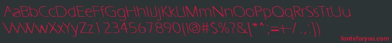 ErgoelightbsRegular Font – Red Fonts on Black Background
