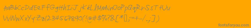 Шрифт Radz – серые шрифты на оранжевом фоне