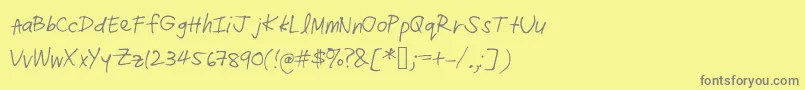 Шрифт Radz – серые шрифты на жёлтом фоне