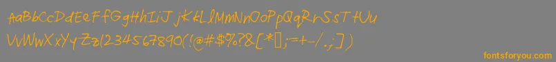 Подробнее о шрифте Radz Шрифт Radz – оранжевые шрифты на сером фоне