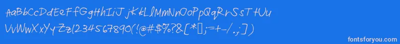More about Radz Font Radz Font – Pink Fonts on Blue Background