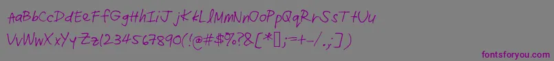 Radz Font – Purple Fonts on Gray Background