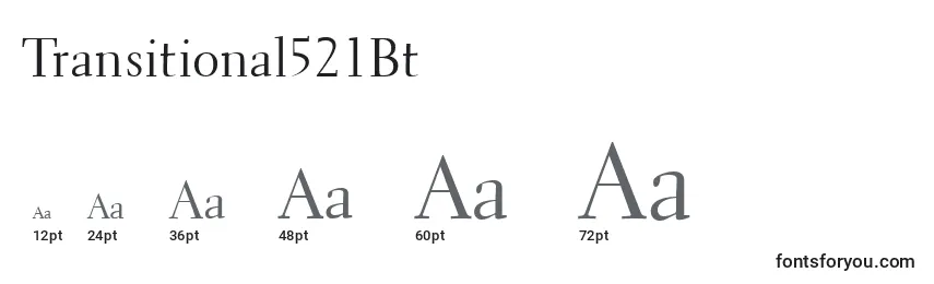 Transitional521Bt Font Sizes
