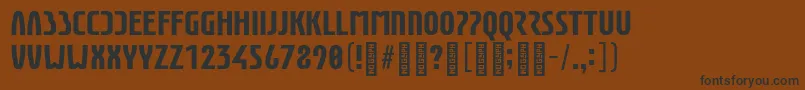 Шрифт EunomiaBold – чёрные шрифты на коричневом фоне