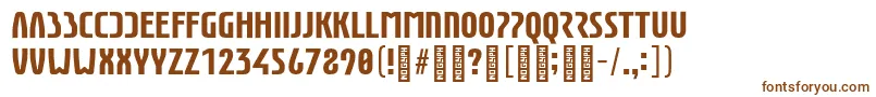 EunomiaBold Font – Brown Fonts on White Background