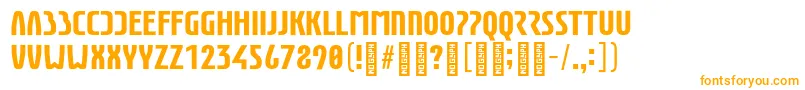 EunomiaBold-fontti – oranssit fontit